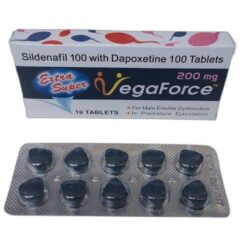 VegaForce 藍蝌蚪雙效片威而鋼雙效片 超強雙效偉哥增硬持久  200mg 10顆/盒 香港現貨正品